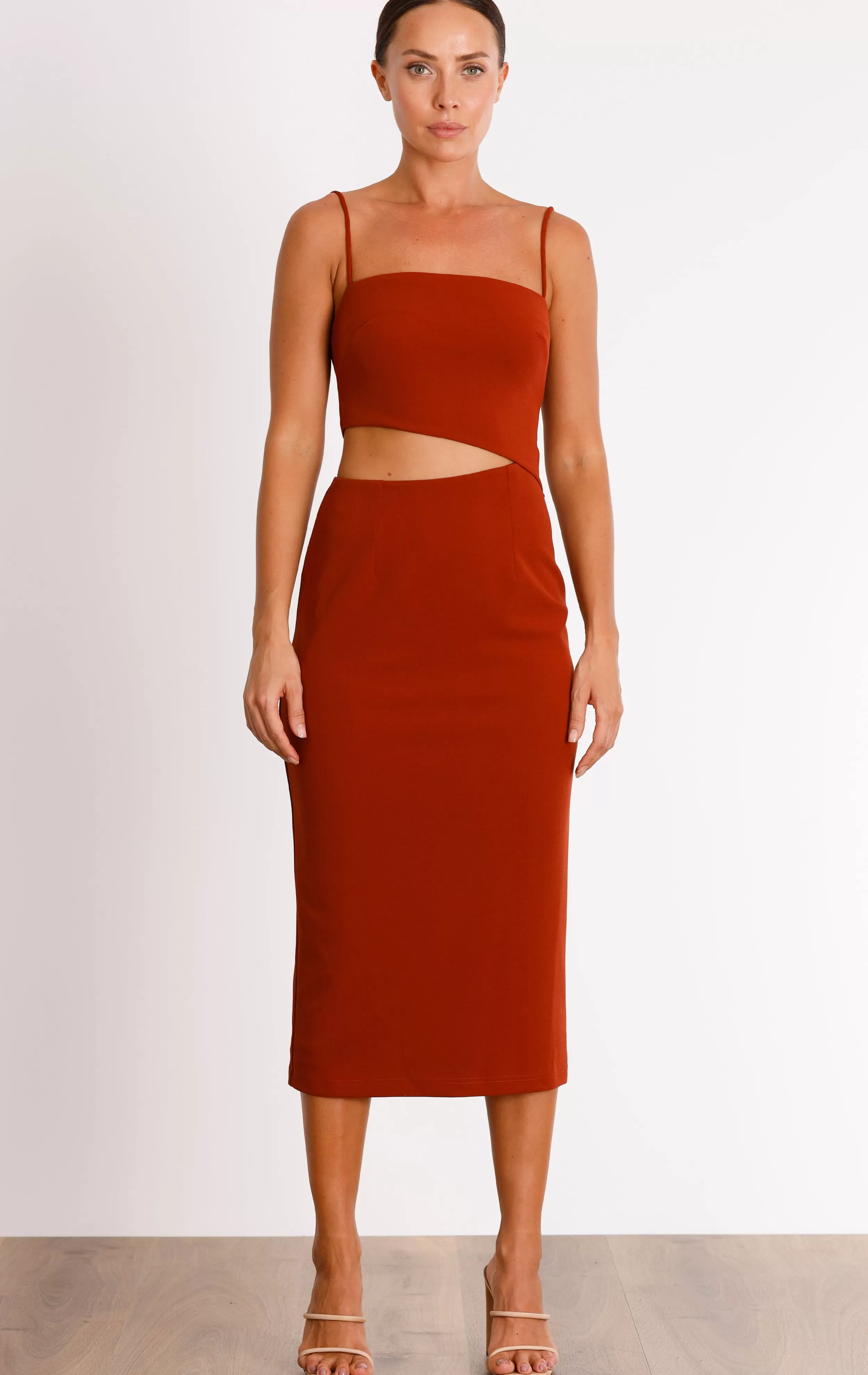 PASDUCHAS Pulse Slash Midi Dress