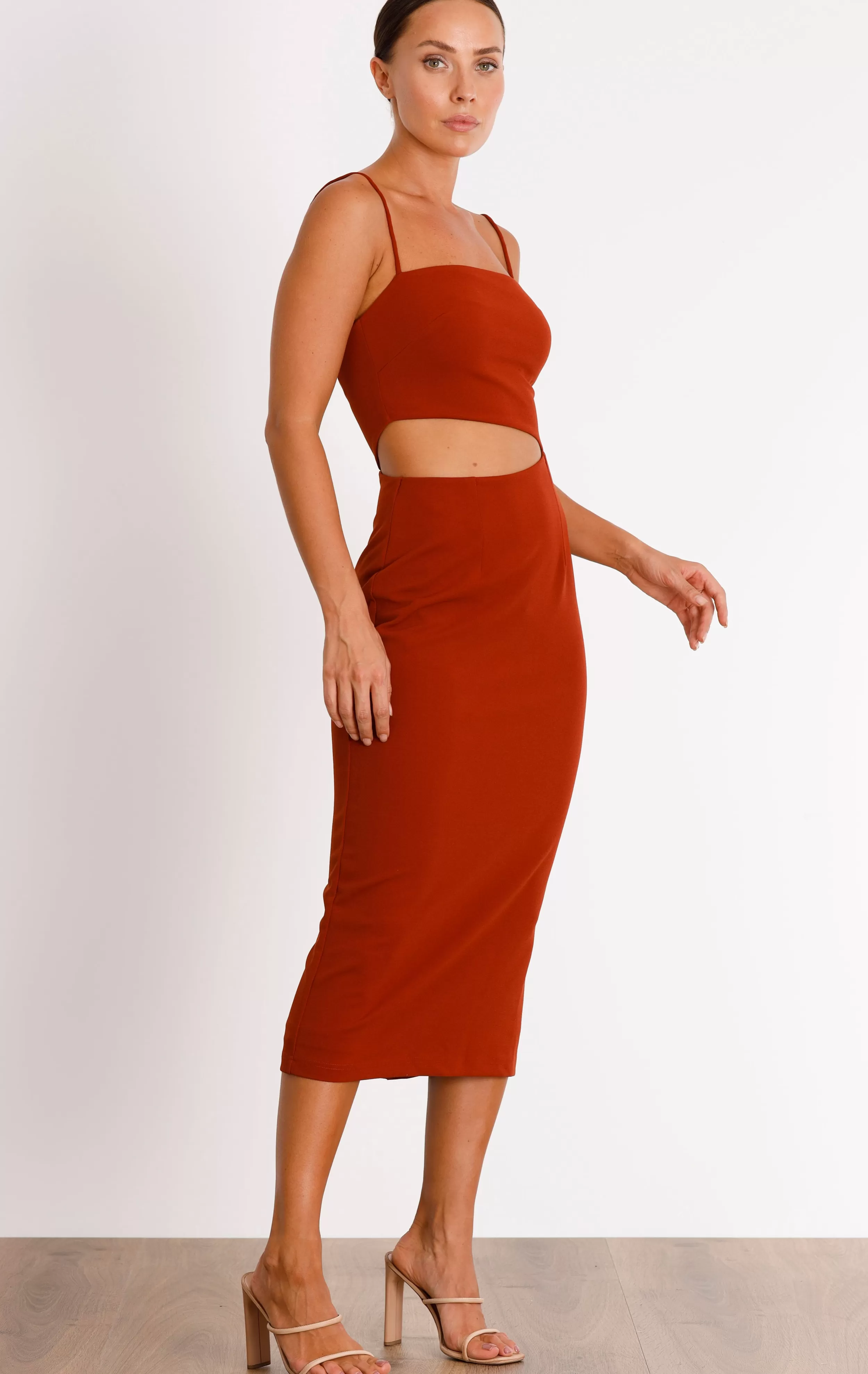 PASDUCHAS Pulse Slash Midi Dress